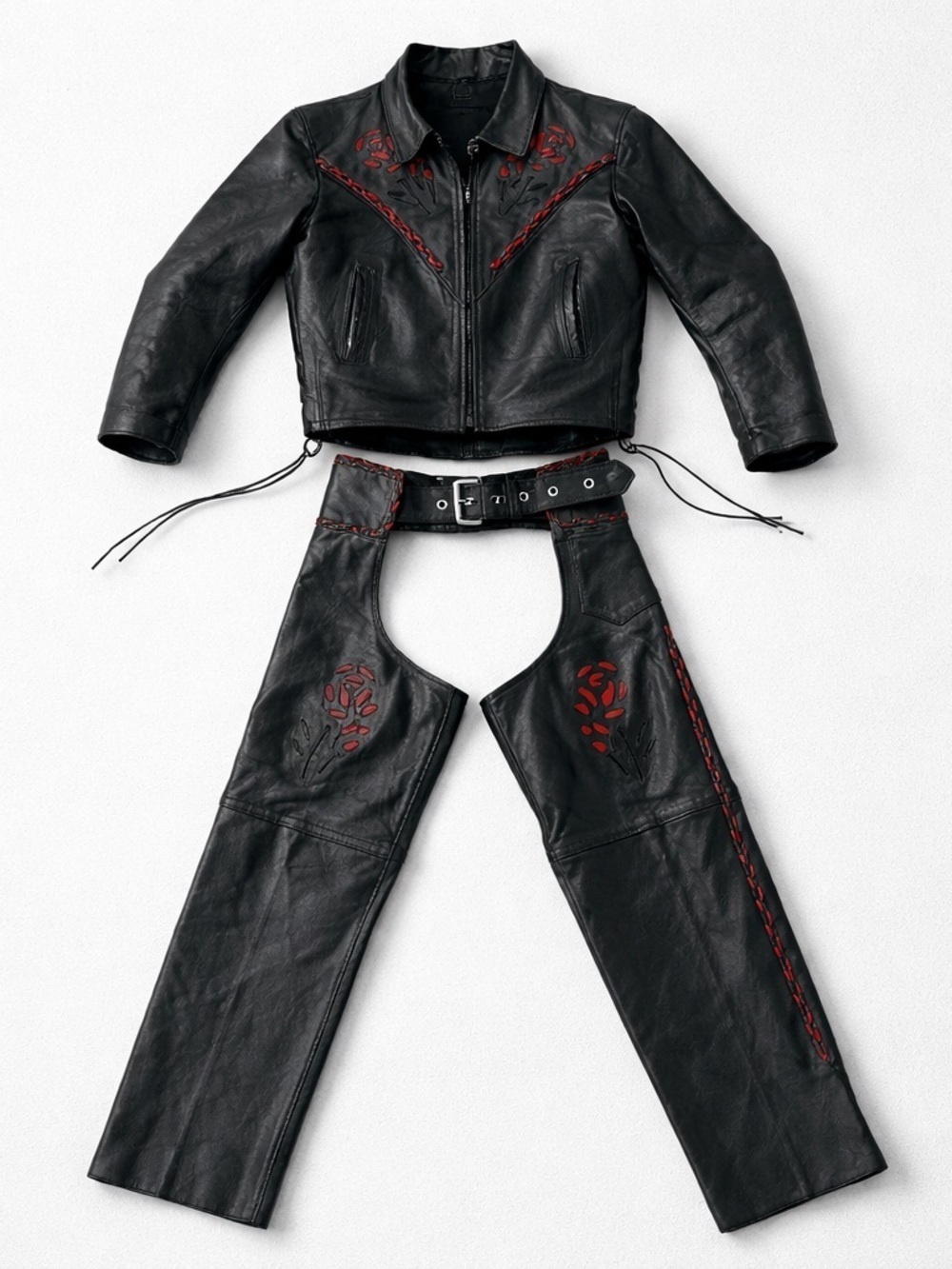 Boutique of Leathers Canada Motorcycle Suit size Small Jacket Size Medium Pants